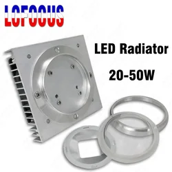 20W 30W 50W Aluminum Heatsink With Fan Lamp Radiators Cooling System Heat Sink For DIY 20 30 50 W Watt LED Grow Light Aquarium