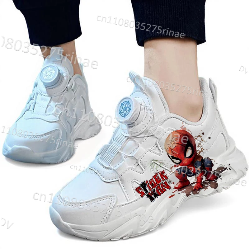 

Популярные детские кроссовки Spider-Man с толстой подошвой для мальчиков и девочек, милый дизайн с мини-принтом, высокое качество, нескользящие, с поддержкой свода стопы, 2026