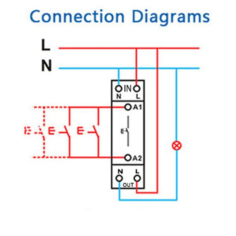 N15R-3X Tuya Smart Life Zigbee Circuit Breaker Din Rail 1P Single Pole Dry Contact Timer Relay App Remote Control Smart Timer