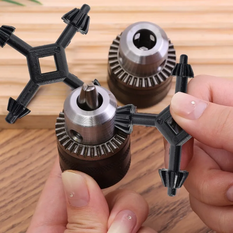 4-in-1 مفتاح ربط متعدد الأغراض عبر الحفر تشاك سبيكة مفتاح حامل الحفر استبدال الحفر لقط وجع لأداة لقط الكهربائية #3