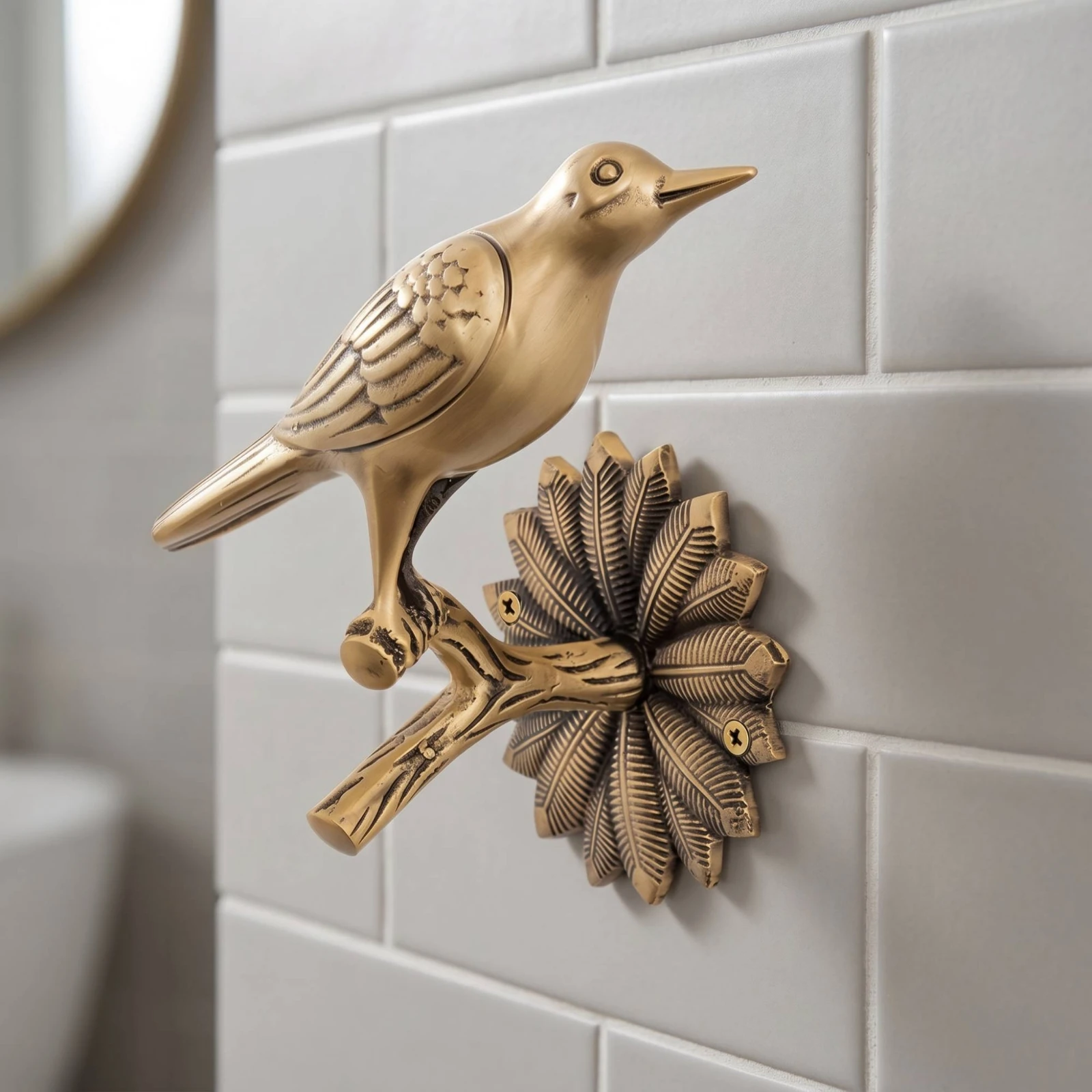 Curtain Holdback Decorative Curtain Holdback with Mounting Accessories Drapery Tieback Hook Easy to Install Wall Hook Elegant