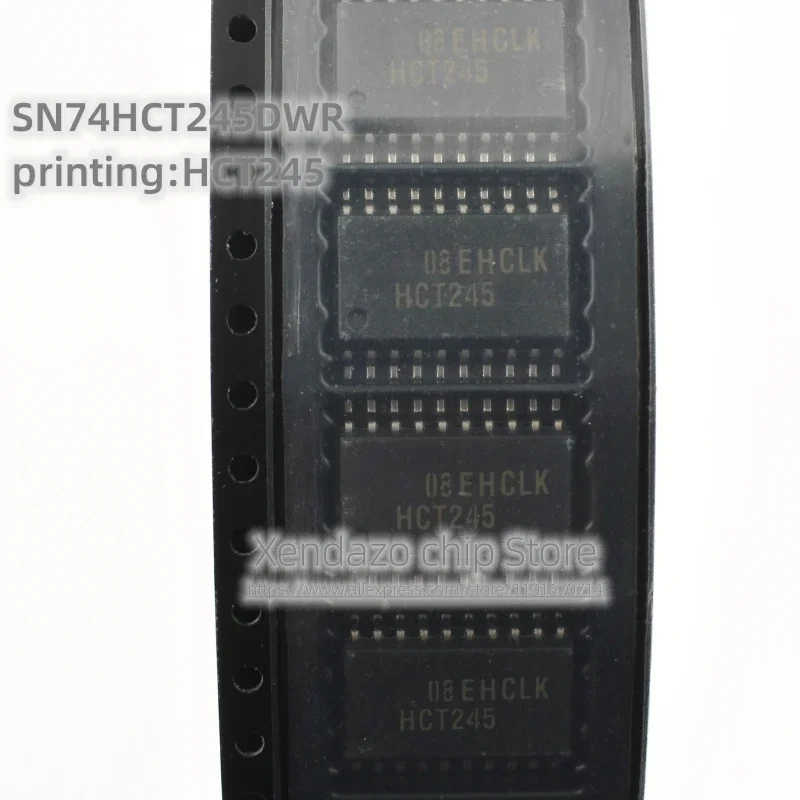 10pcs/lot SN74HCT245DWR Silk screen printing HCT245 7.2mm Broad body SOP-20 Triple state output eight bus transceiver chip