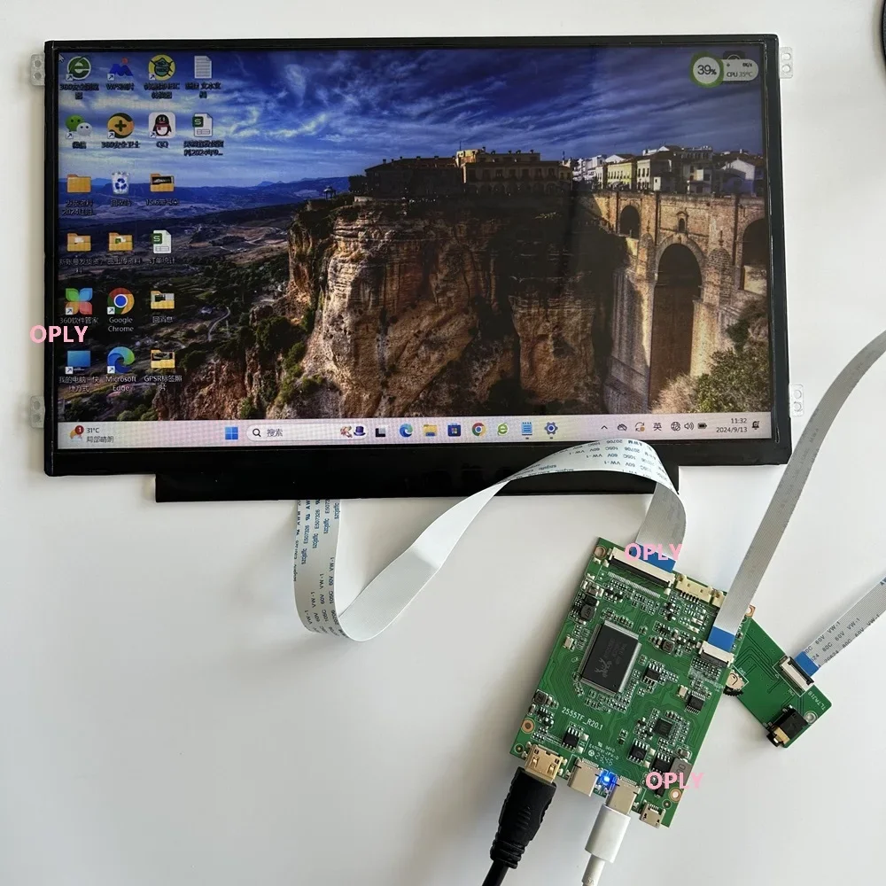 

11,6-дюймовый IPS EDP-экран 1366X768 с платой контроллера 2, Type-C mini HDMI-совместимый для ПК PS X360 Ноутбук raspberry DIY