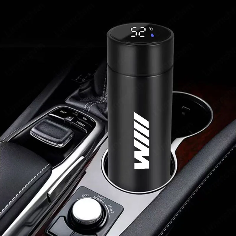 500ML Portable Stainless Steel Water Bottle Water Cup Travel Mug For BMW 1 2 3 4 5 7 Series G20 F30 E60 E46 E90 F10 E30 X1 X3 X5