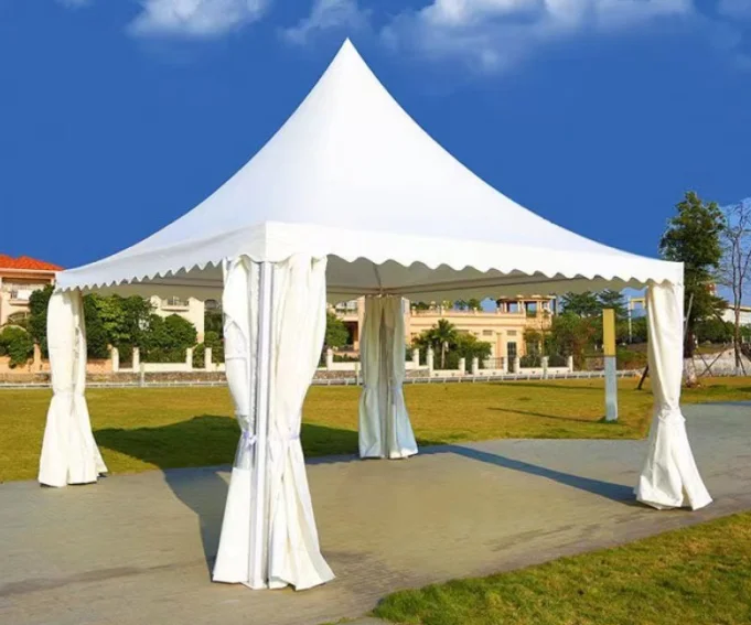 Custom Large Pagoda Tent Luxury Aluminum Frame Outdoor Wedding Event Party Marquee High Peak Gazebo Canopy Tent Design