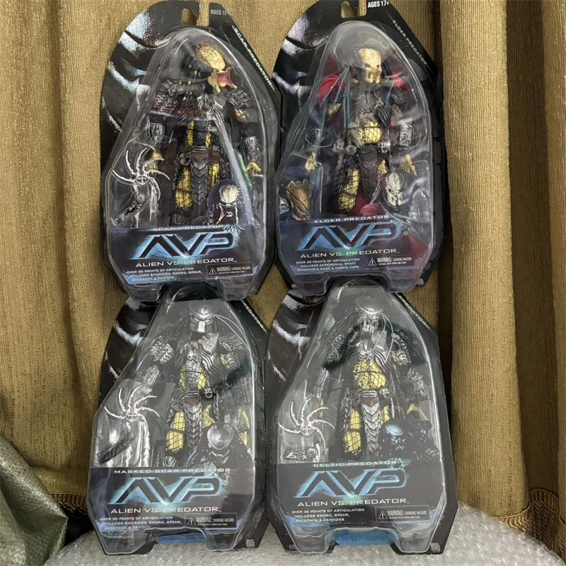 

В наличии: Новая коллекционная фигурка NECA Ultimate Elder Predator (Келтский Хищник) с маской и ранениями, модель из AVP, игрушка-модель, коллекционная.