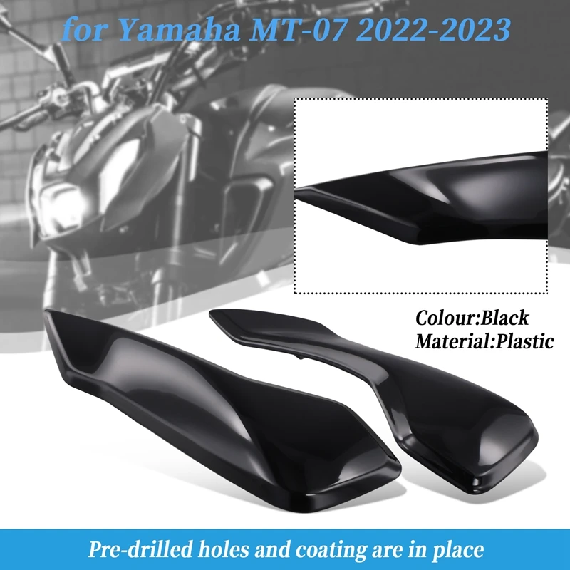 Motorcycle Headlight Fairing Upper Nasal Mask Front Steering Signal Bracket For YAMAHA MT-07 MT07 2021-2023