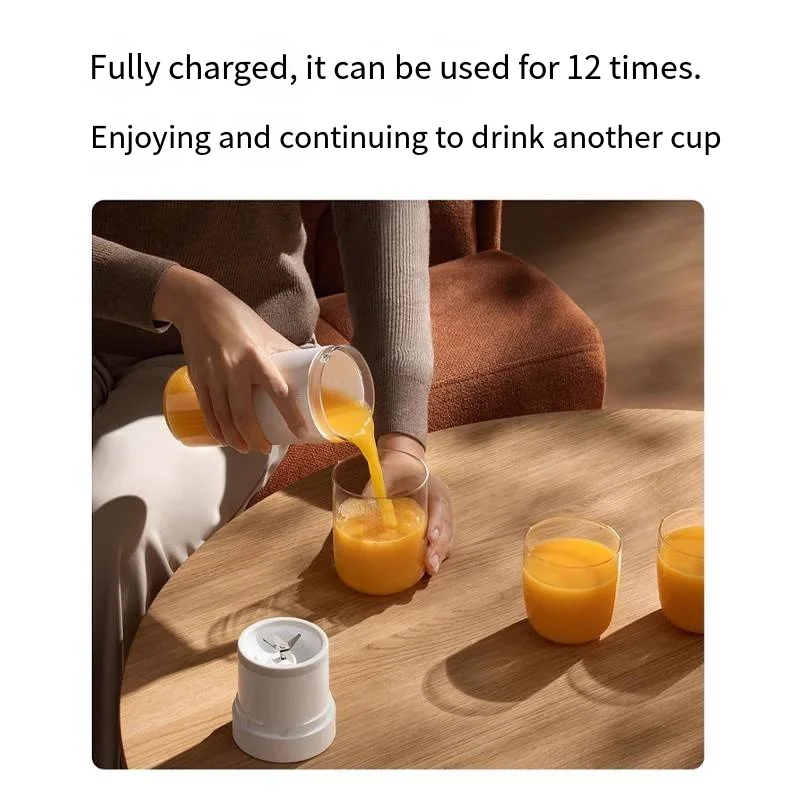 Xiaomi Mijia خلاط عصير ذكي محمول USB-C شحن عصارة كوب فواكه منتج أغذية خلاط مطبخ كهربائي عصير سريع