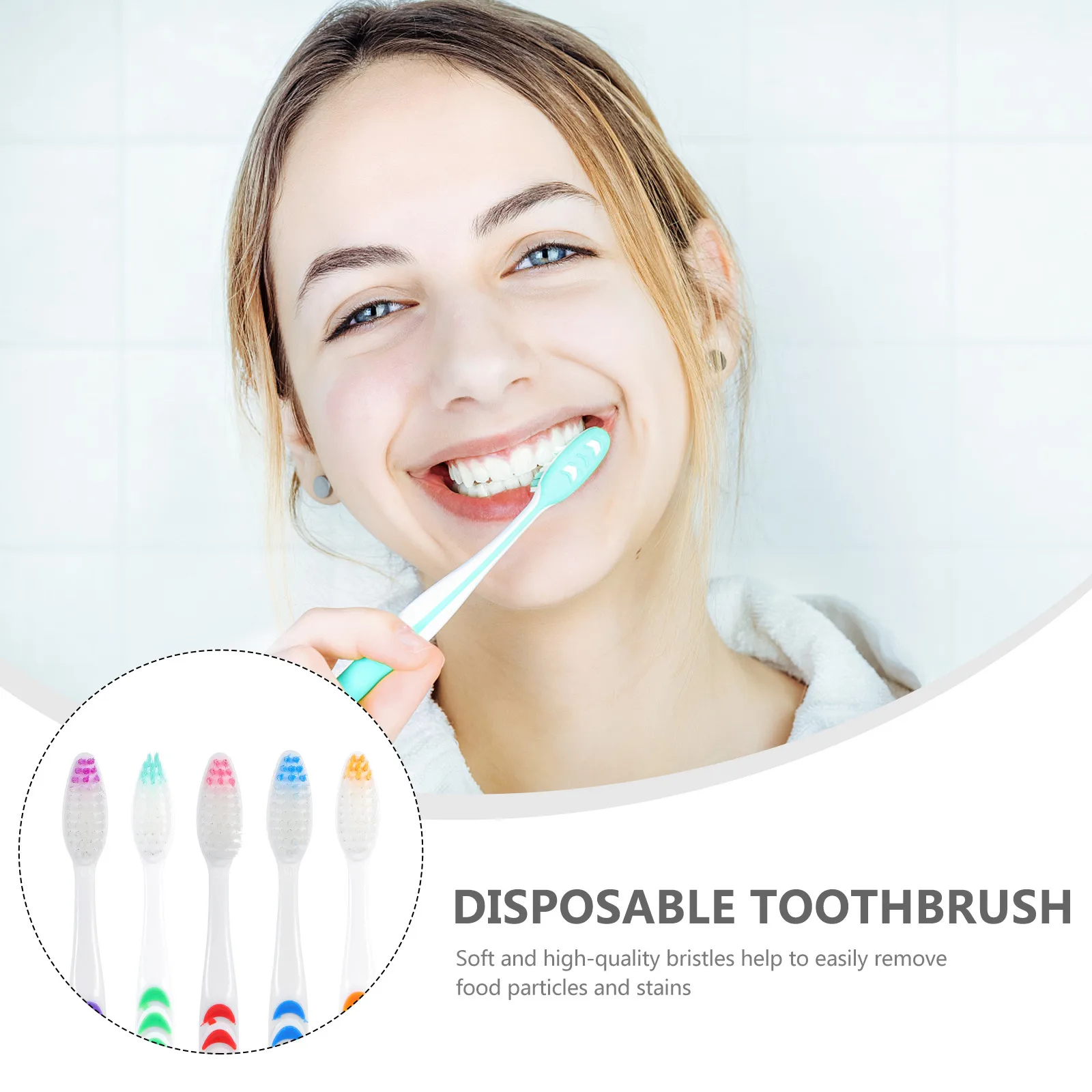 30pcs Travel Toothbrush For Camping Tooth Cleaning Tool Hotel Oral Care Toothbrushes Kit Clean Tool Toothbrush