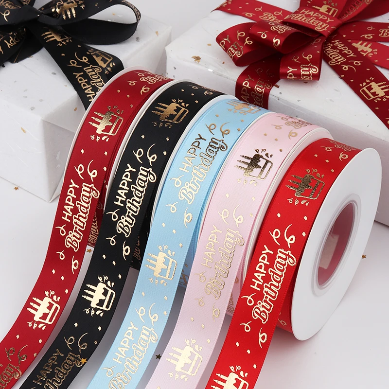 Ribbon customizationFactory OEM Custom Size Logo Artwork Printed Satin Ribbed Custom Ribbon