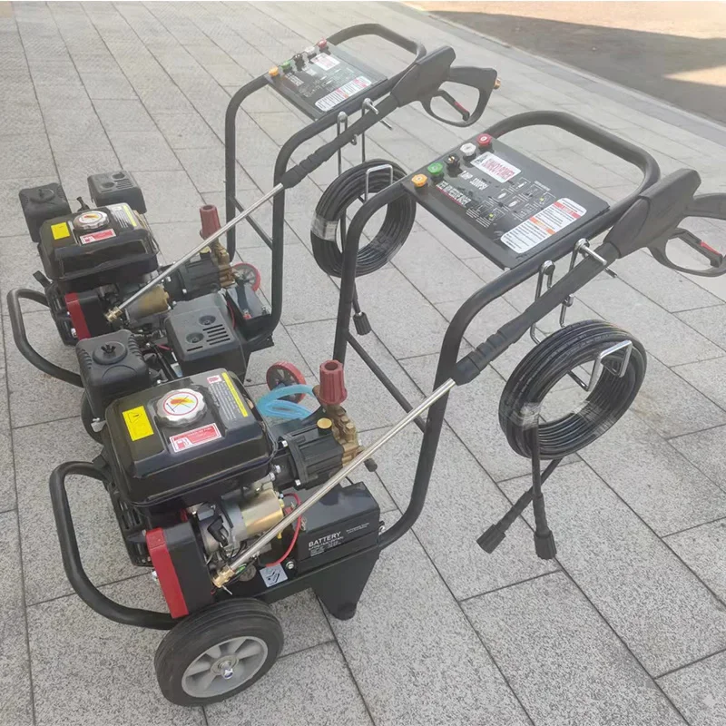 High-Pressure Fuel-Powered Cleaner, 7HP Commercial-Grade High-Power Engine, Includes Spray Gun Extension Pole