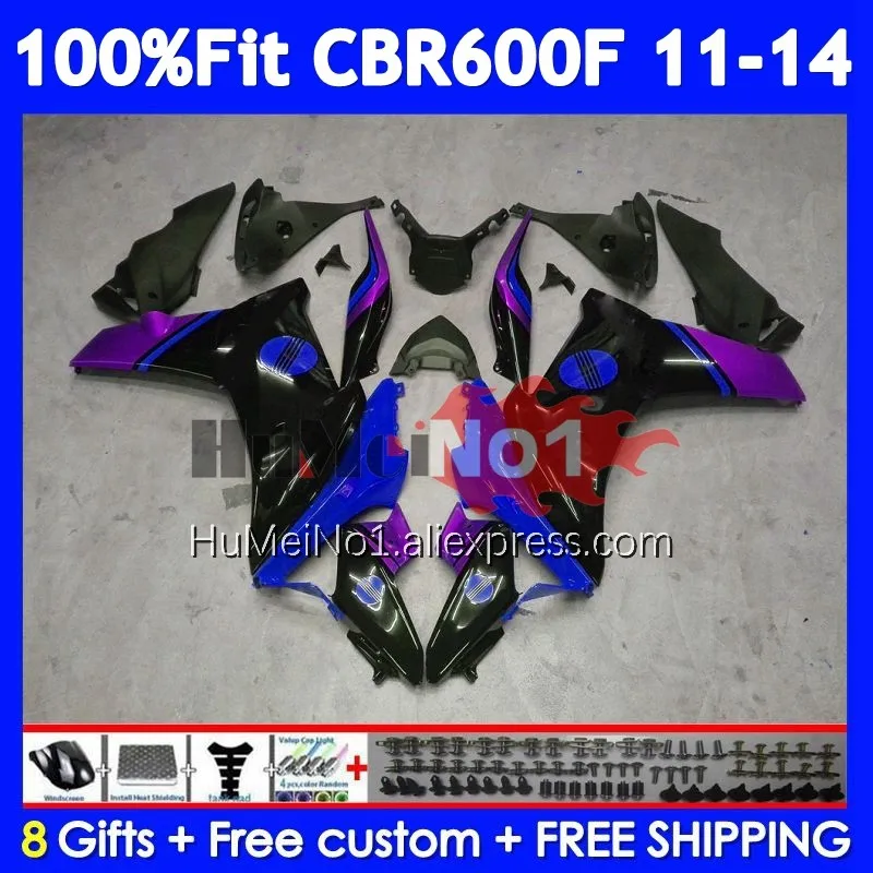 Injection For HONDA CBR600F4i CBR600F 11 Blue purple 12 13 14 36No.61 CBR 600 F 600F CBR600 F4i CC 2011 2012 2013 2014 Fairing