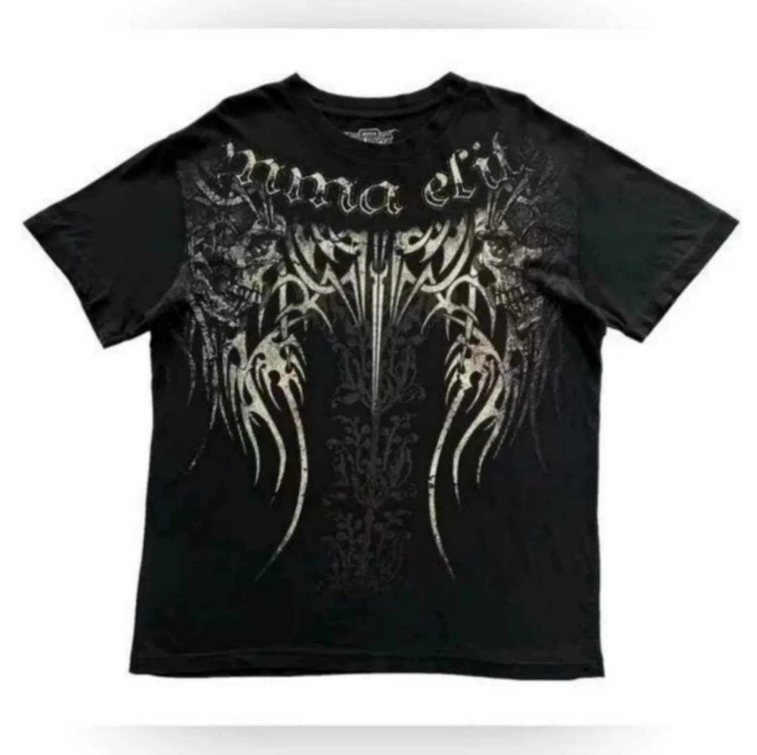 حار بيع الرجال الصيف الجديدة الجمجمة الملاك الجناح طباعة مريحة وتنفس جولة الرقبة تي شيرت في الهواء الطلق الشارع تنوعا أعلى