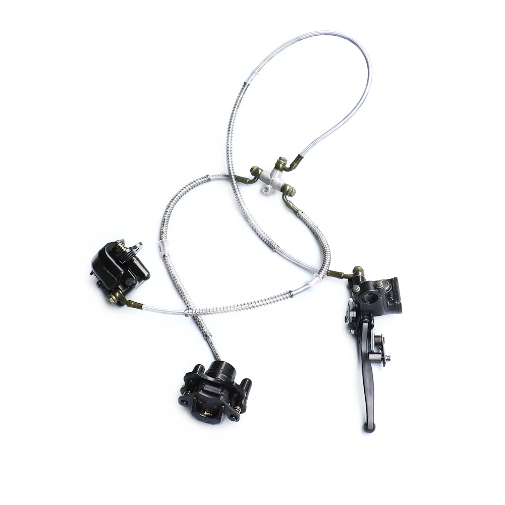 Front Hydraulic Brake System Master Cylinder Calipers Motorcycle Accessories For 50-125cc ATV Dirt Bike Go Kart