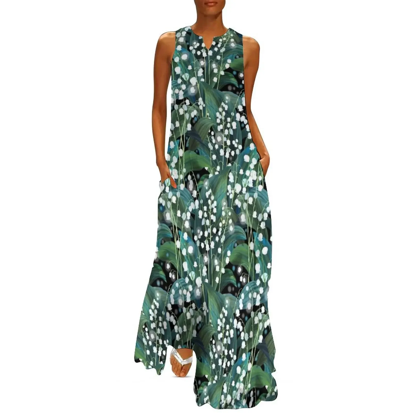 

Lily of the valley seamless pattern Long Dress dress summer prom dresses 2025 sexy dress