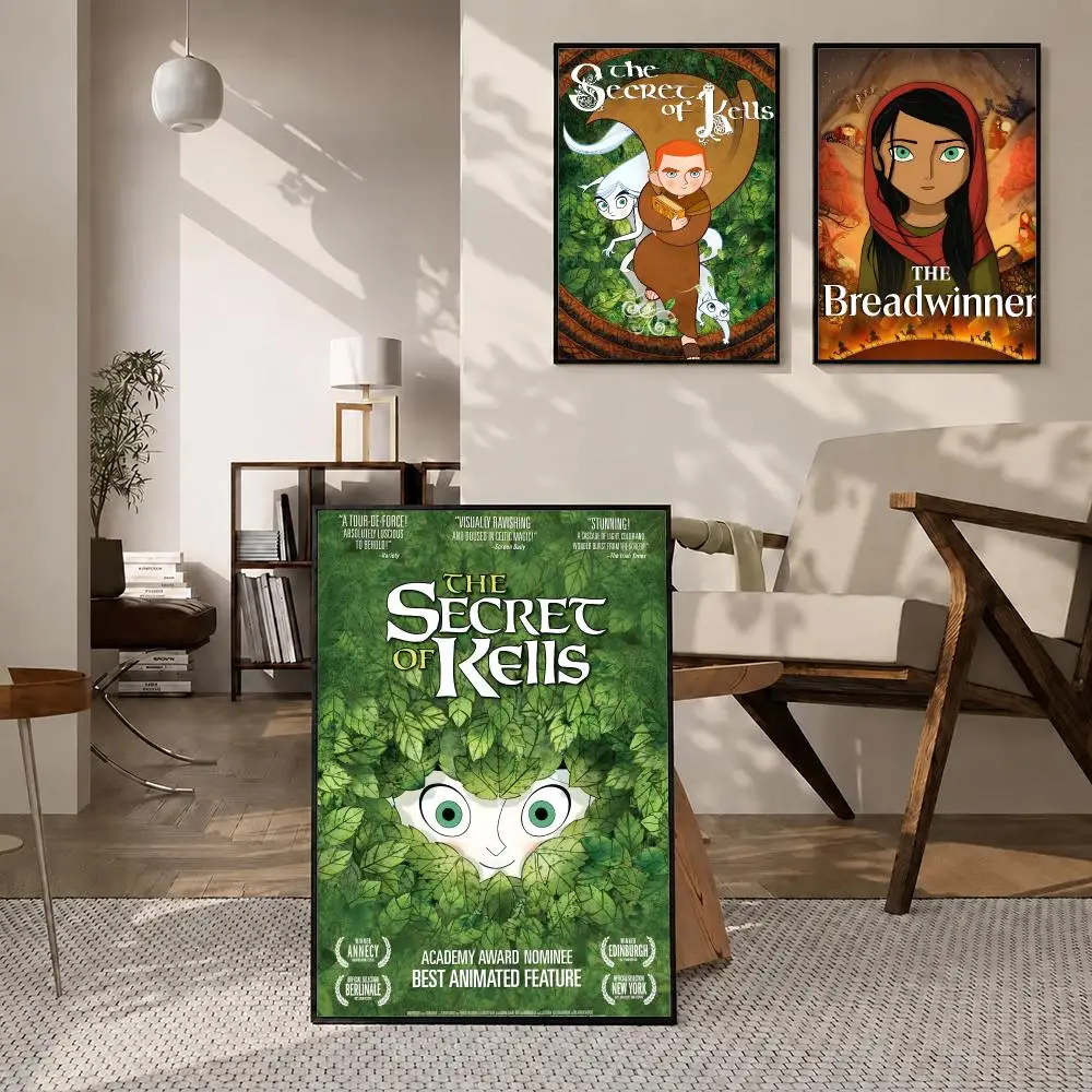 Movie The Secret of Kells Poster Poster Room Wall Art Decor Waterproof Stickers For Home Bar Bedroom Decoration