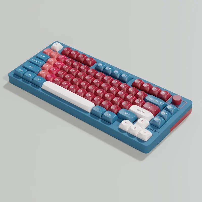 Red Bean Keycaps MOA Profile Dye-Sub KR RU Spanish German French Arabic ABNT2 ISO ANSI Layout For mechanical keyboards 7u Space