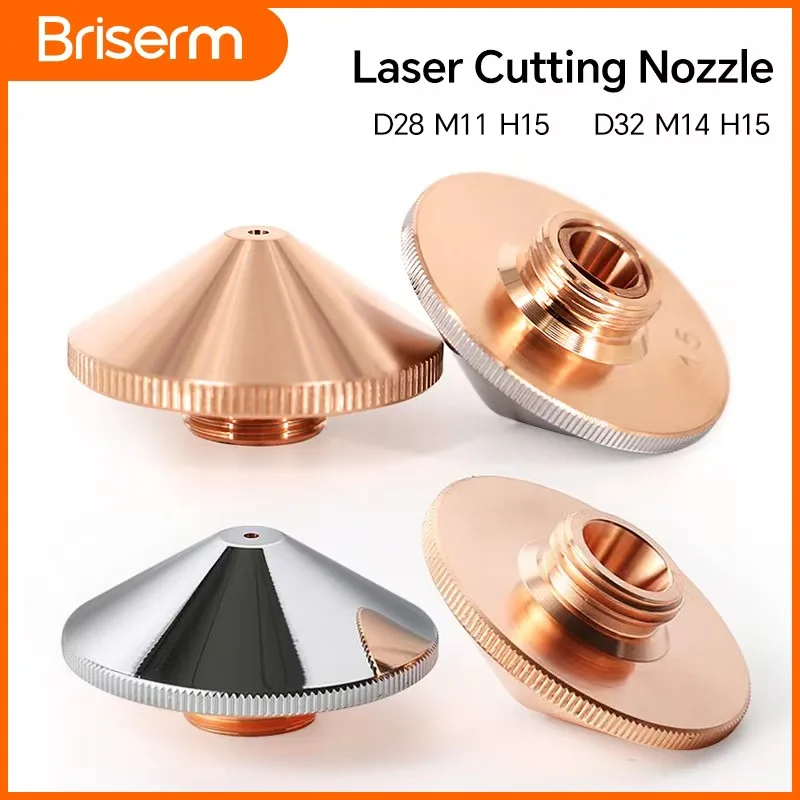 Raytools Laser Nozzle D28 M11 D32 M14 Single Double Layer Caliber 1.2 1.5 2.0 2.5mm for Fiber Laser Cutting Machine BM114 BM110