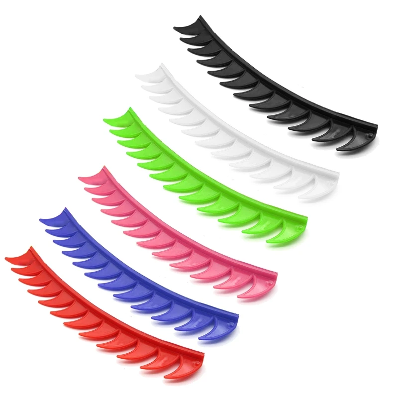 Rubber Saws Warhawk Spikes Strip Helmet Accessory Mohawks Sticker Punk for Motorcycle Scootor Pit Dirt Bike