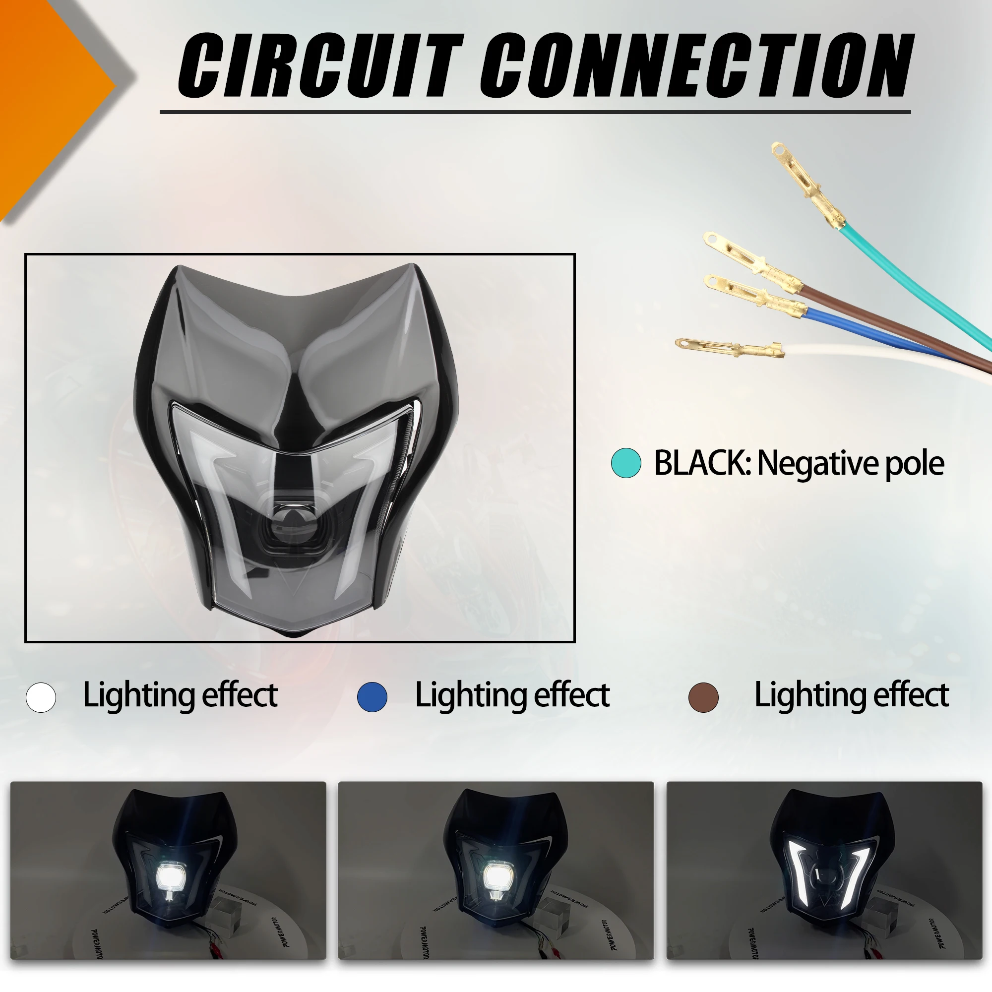 ل Vento CROSSMAX 250 PRO دراجة نارية المصباح LED رئيس ضوء لوحة هدية DRL اكسسوارات موتوكروس كشافات تعديل أجزاء