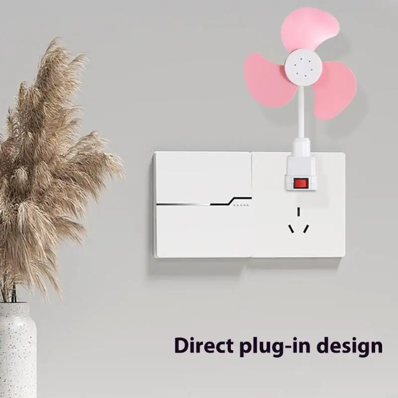 

3PIN Desk Space Space Saating Gotatable Bocket Fean Шланг регулируемый настольный вентилятор Mini N58D