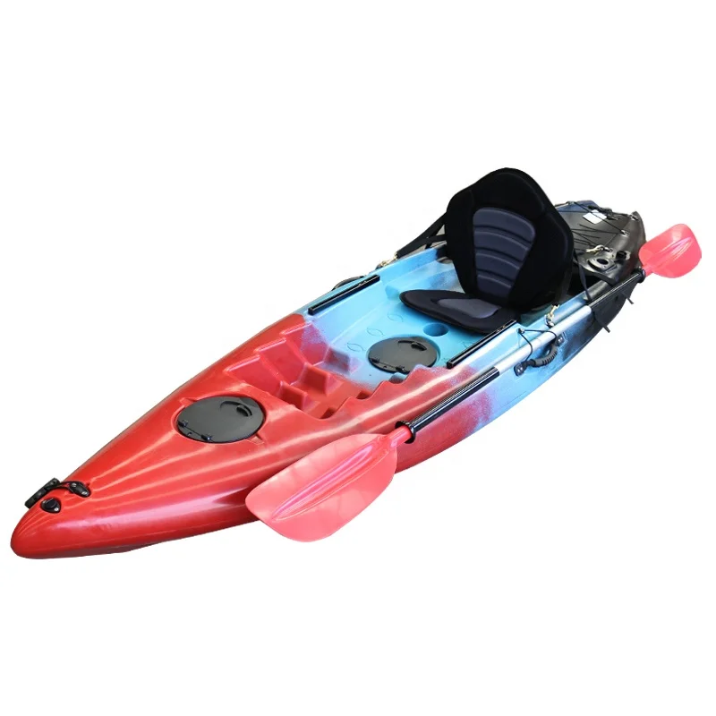 

8.8ft Single Sit on Top Fishing Kayak for All Around Fun Stable and Fast Rear Storage with Tie Downs Paddle Boat