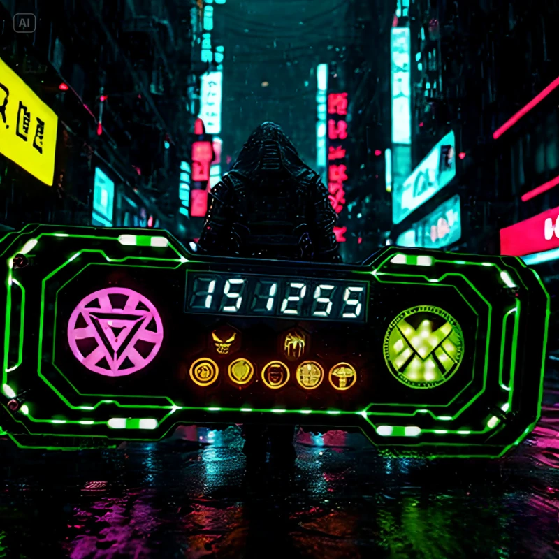 DIY RGB Relógio Decoração Jogo Atmosfera Sala Arte Decoração de mesa