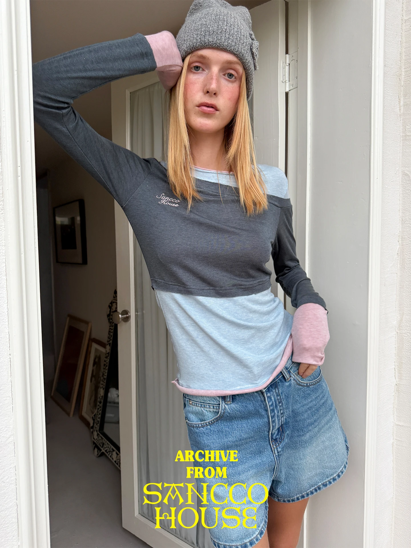 

SANCCO шелковая шерстяная футболка с длинным светом, женская базовая футболка, цветной топ, полосатый дизайн, повседневная футболка, осень-зима, новое поступление