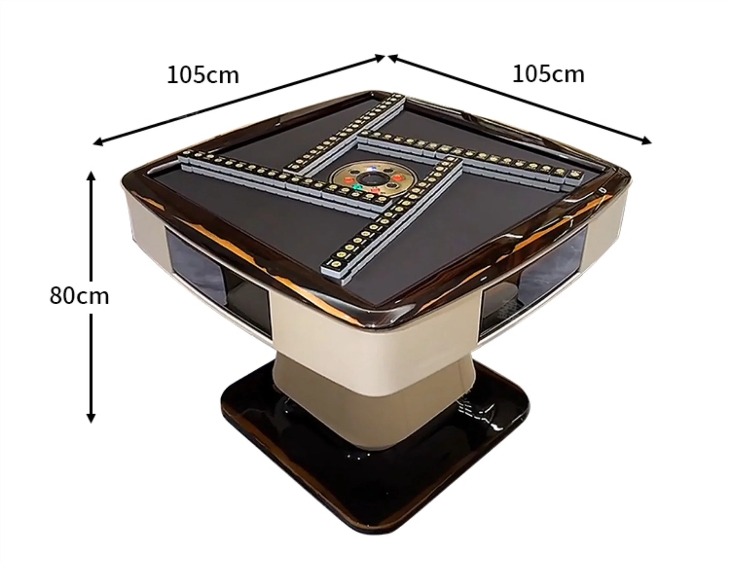 Automatic mahjong machine luxury large flat floor light luxury high-end home silent chess table