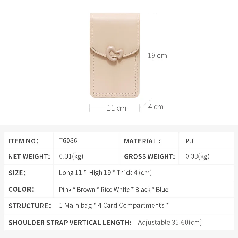 حقيبة كروس نسائية صيفية عمودية خفيفة الوزن ولطيفة من جلد البولي يوريثان، حقيبة يد عصرية للهاتف، تصميم حصري عبر الحدود