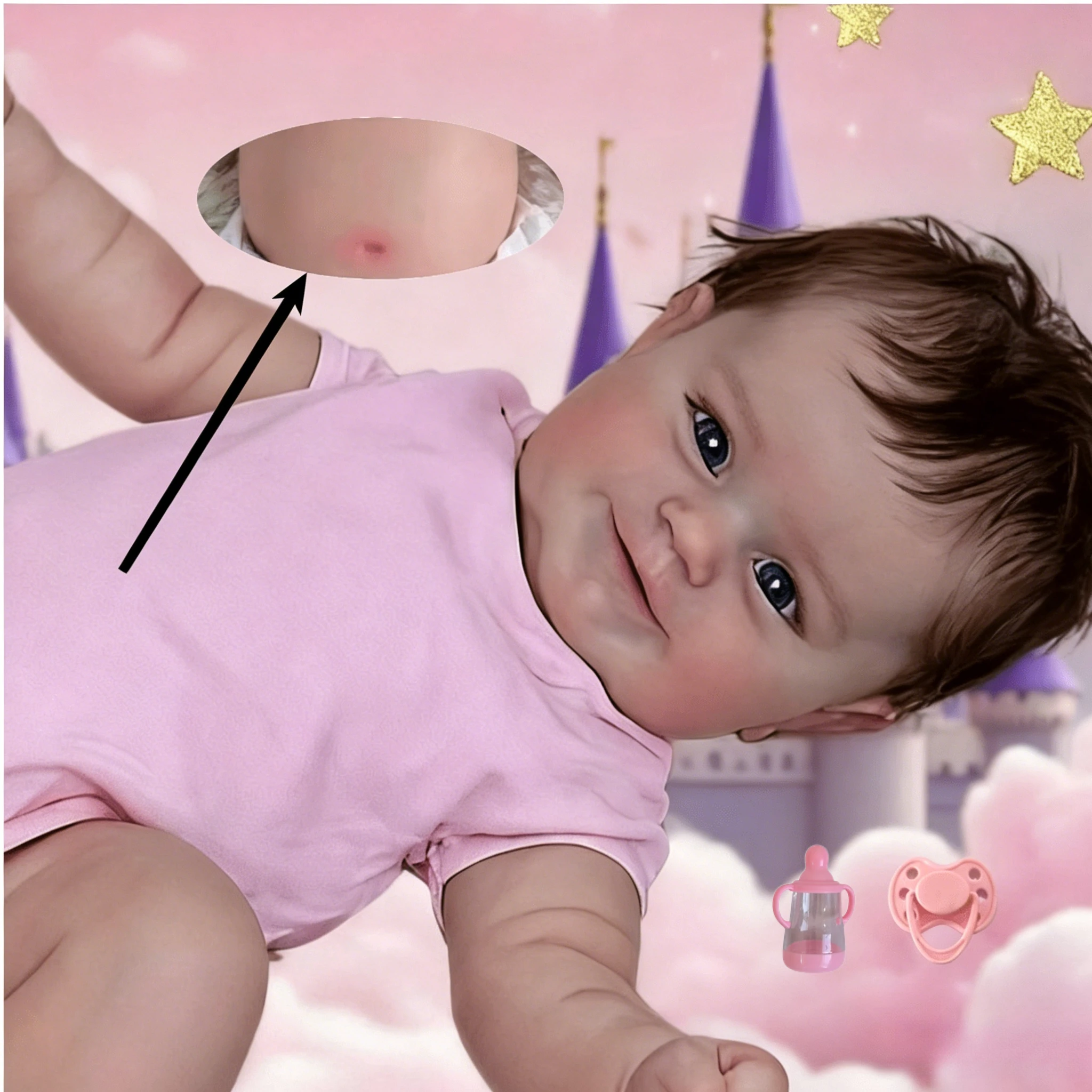 bzdoll-poupee-reborn-de-50-cm-20-pouces-avec-corps-entierement-en-vinyle-bebe-nouveau-ne-princesse-jouet-de-bain-pour-tout-petits-cadeau-d'anniversaire-adorable-pour-les-enfants