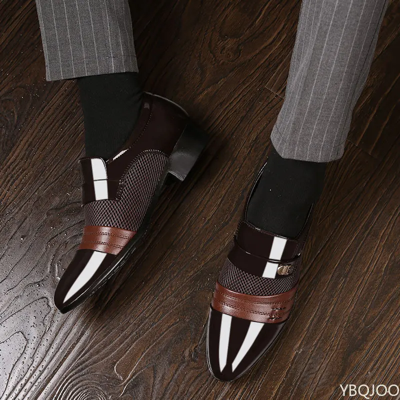 New men's casual shoes business formal wear plus size versatile for weddings si… - Image 5