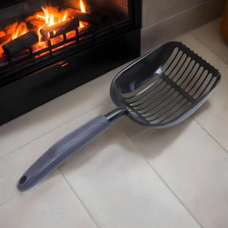 مجرفة الفحم لموقد الخشب مجرفة الفحم المجوفة أدوات الشواية المقاومة للحرارة لوازم الشوي المحمولة لحفرة النار في الهواء الطلق #2