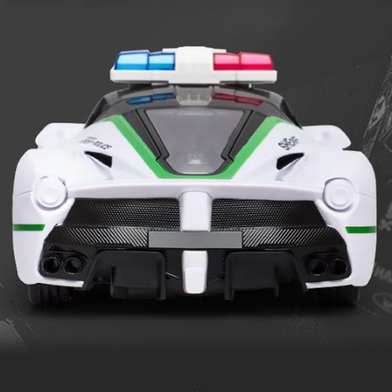 1:16 Remote Control Police Car Toy Four-way High-speed Drift Racing Model Simulation RC Car Toy with Lights Boys Birthday Gift