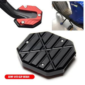 CNC Alüminyum Alaşım Motosiklet Bisiklet bisiklet Kickstand Genişletici, aşağı - Yan Standı Uzatma Pad Destek Plakası, taban Genişletilmiş Anti-Skid 6 Büyük satış-de - №2