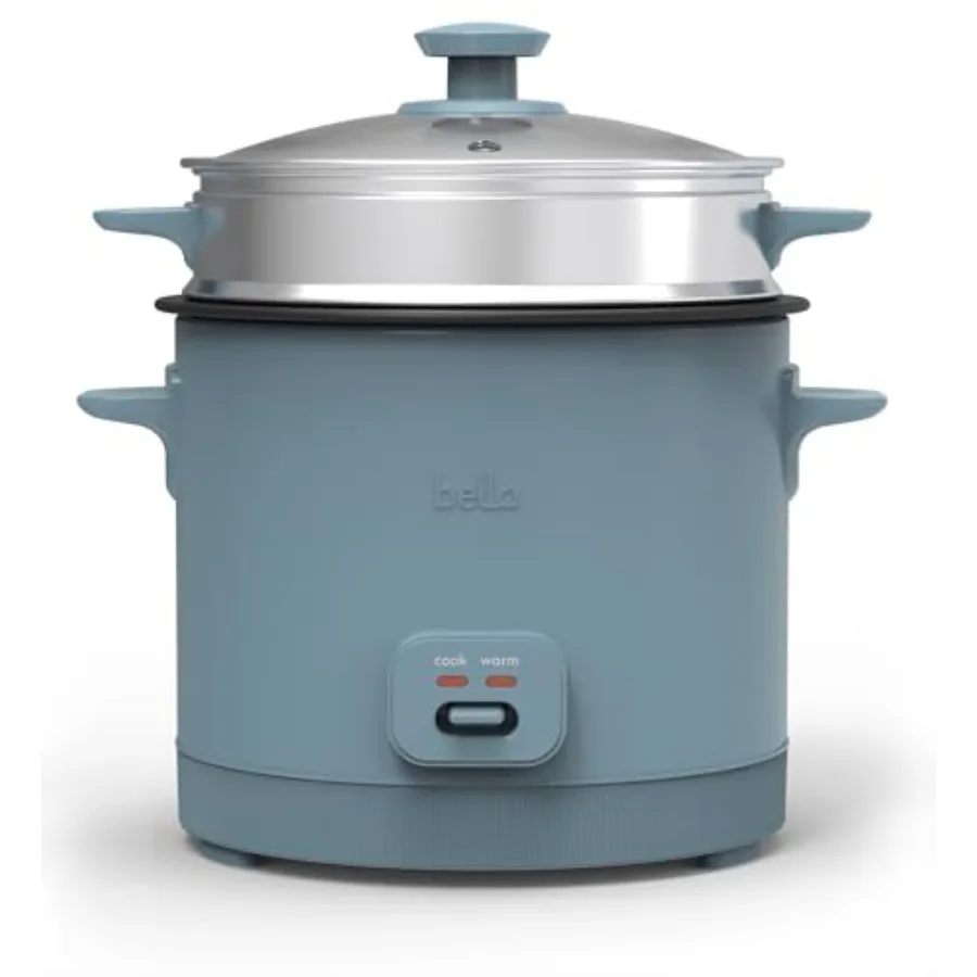 

16 Cup Rice Cooker with Steamer Dishwasher Safe Steaming Basket Rice Paddle and Measuring Cup Removable Nonstick Cooking Bowl A