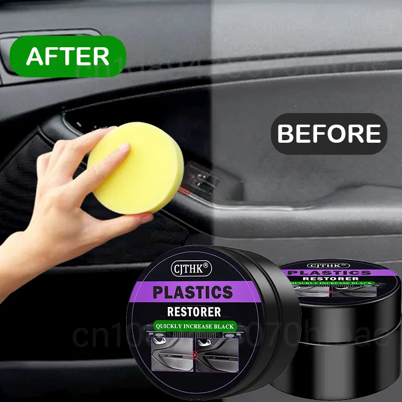 Car Plastic Restorer Universal Plastic and Leather Repair Polishing Wax Auto Interior & Panel Renewal Polish Wax Coating Agent