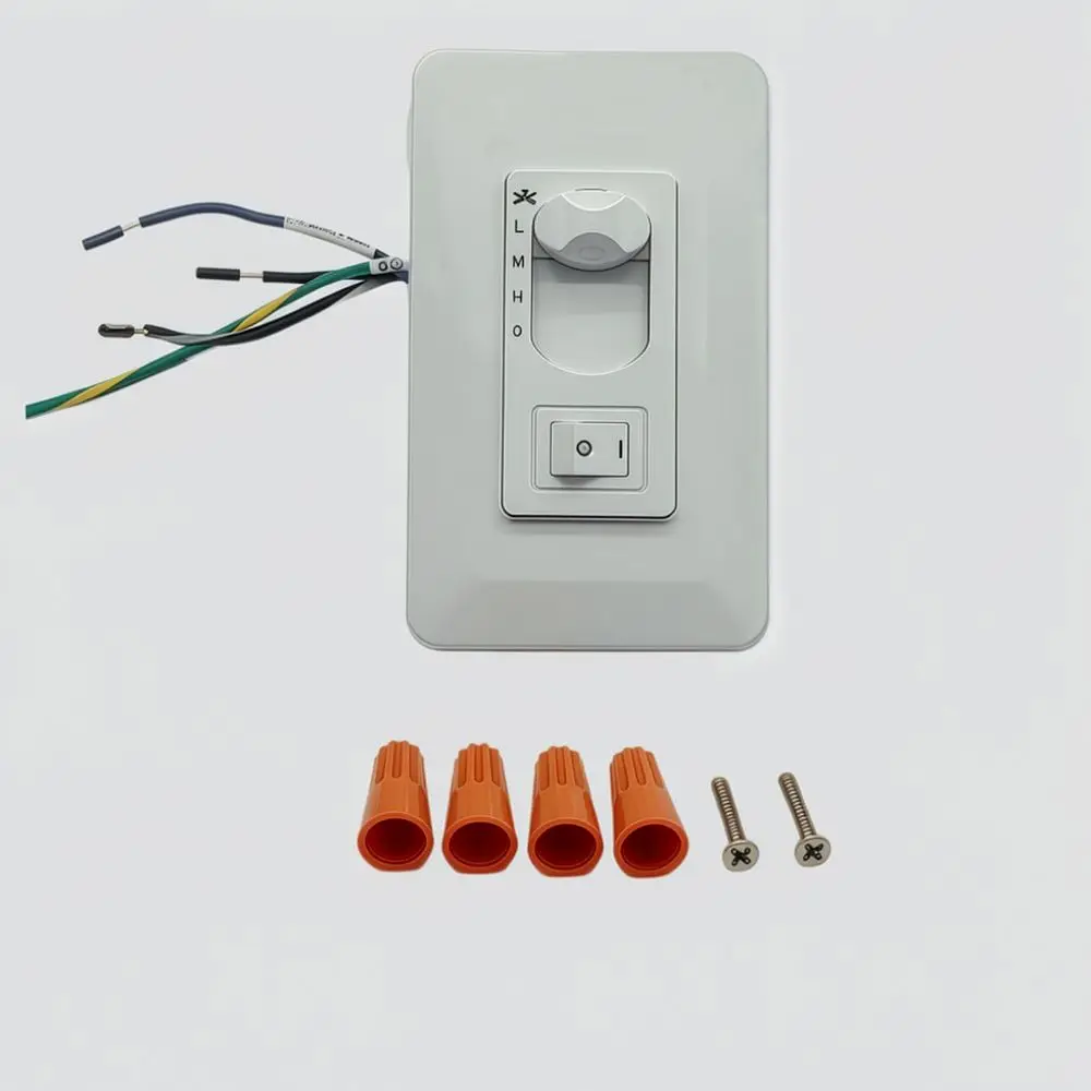 120V Ceiling Fan Light Speed Control Switch Wall Mounted Regulator Flush Embedded Installation For Home Office