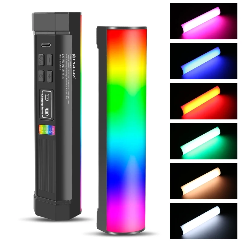 PULUZ Handheld Full Color RGB Stick Light Magnetic LED Fill Light with 21 Lighting Effects For Video, Photography, Vlog, TIK Tok