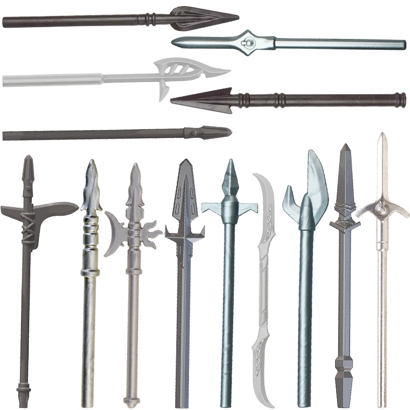 Middle aged weapon accessories Sword, axe, shield assembly scenes building blocks toy accessories for children gifts