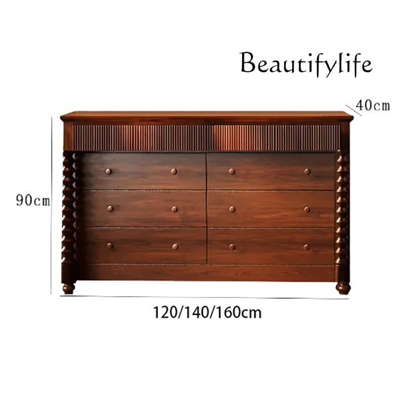 

Design Vintage Living Room Cabinet Drawer Storage Organizer Premium Cabinet High-end Trendy Display Cabinet Furniture
