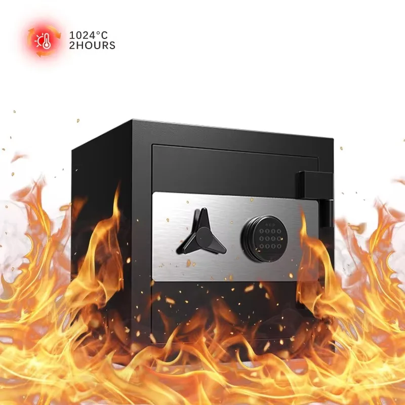 Heavy Duty Metal Fireproof Safe Box Steel Security Cash and Money Coffre Home Fireproof Safe