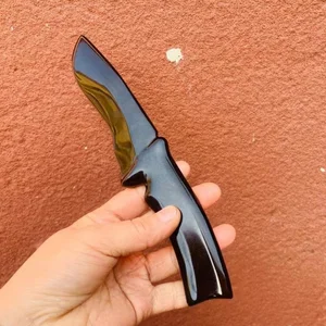 بلورات الكوارتز خنجر حجر السج الطبيعية ، سكين منحوت يدويا ، هدية رجالية ، تميمة سحرية ، سيف ، لوازم ساحرة ، شفاء كريستال أفضل 8 سكين حجر السج مبيعا - رقم 6