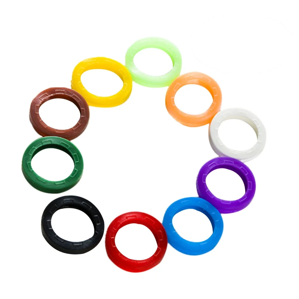 

32Pcs Identifiers Flexible Silicone Key Caps for Home Car Keys Waterproof Non Slip Color Coded Rings