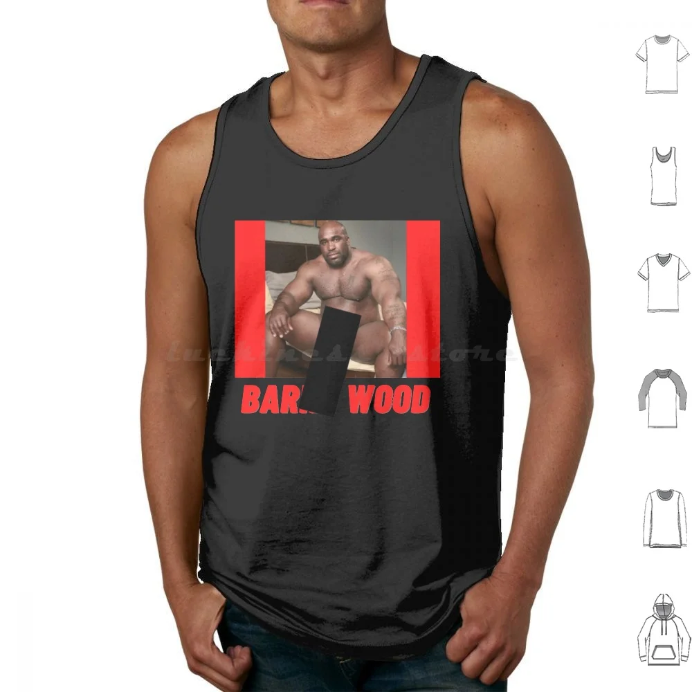 Barry W00Dz Fun Tank Tops Vest Sleeveless Barry Wood Bobblehead Pbs Guy Black Guy Meme Well Endowed Man Barry Wood Meme Bumper