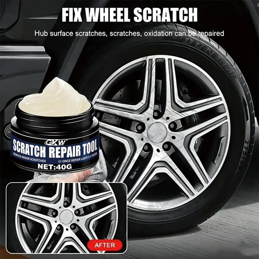 Wheel Maintenance Repair Kit, effectively removes rim scuffs, practical polishing tools for all vehicle wheels