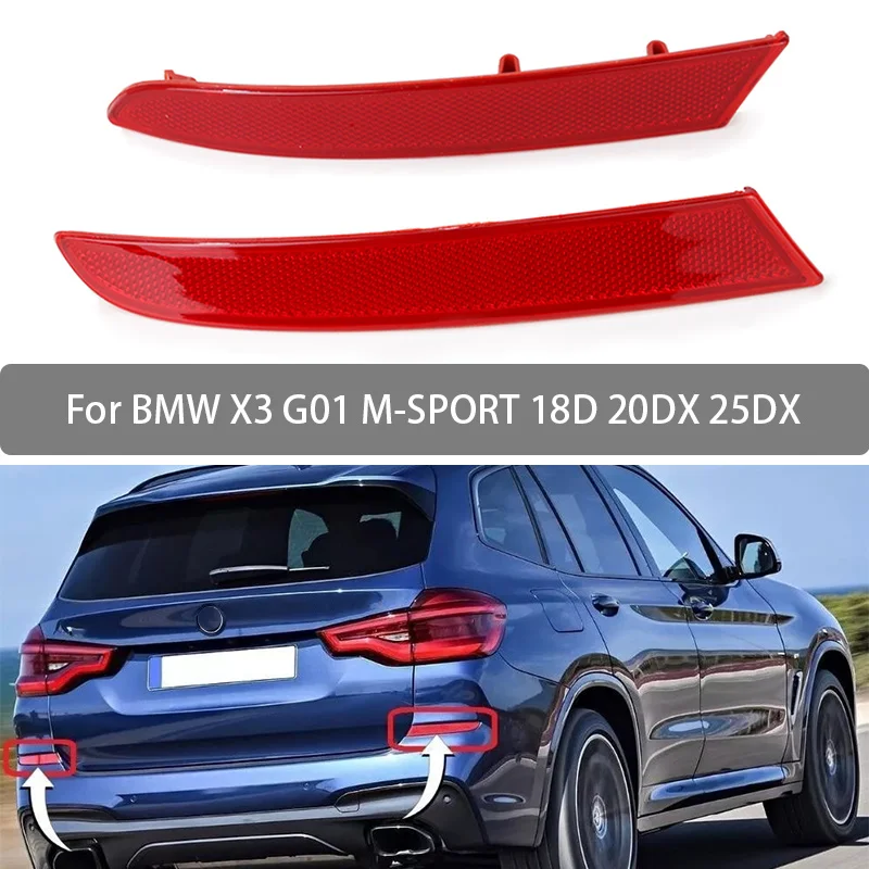 

Автомобильный задний бампер отражатель полоса крышка для BMW X3 G01 M-SPORT 18D 20DX 25DX 2018 2019 2020 2021 63147857003