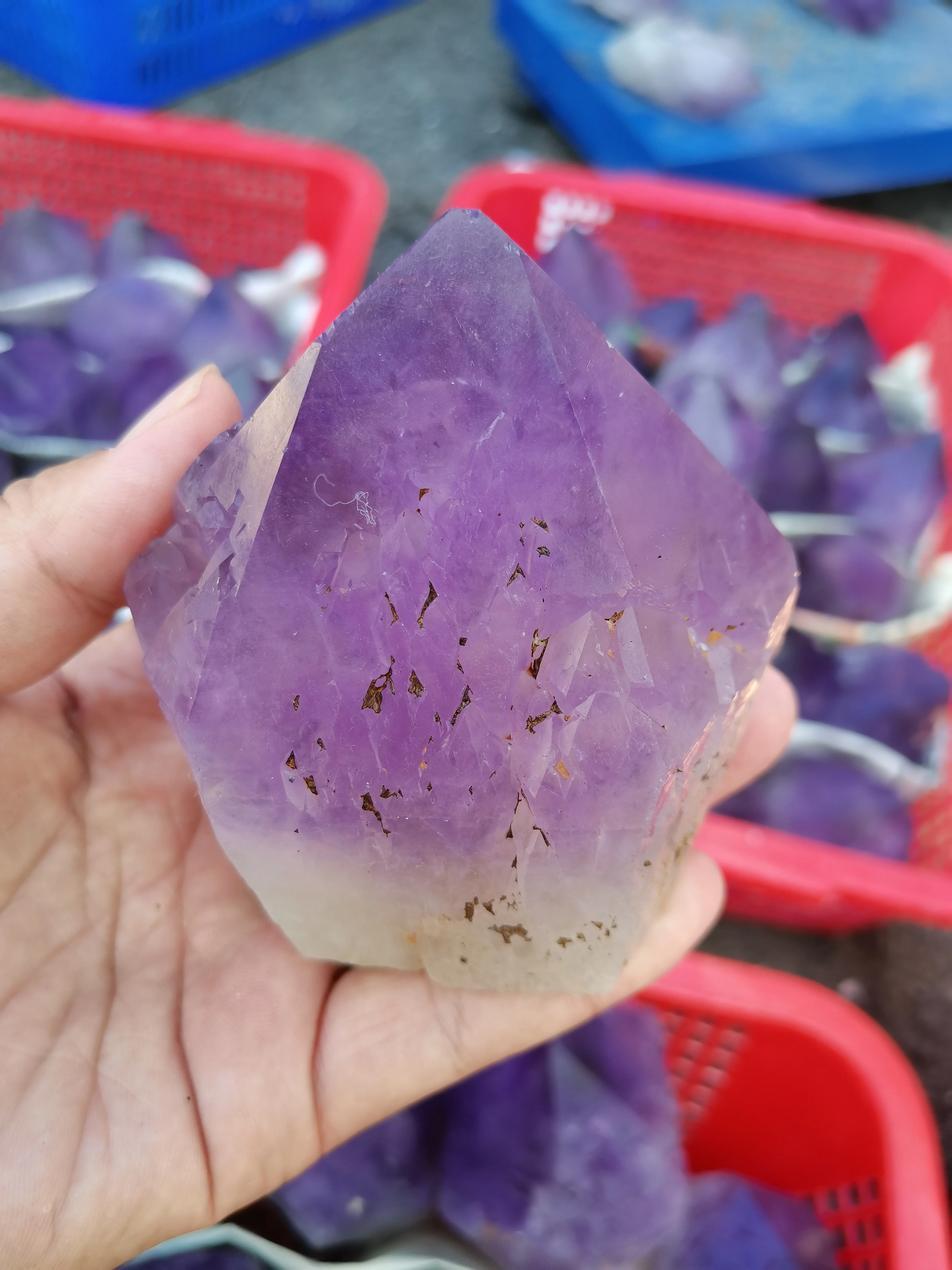 

Natural Amethyst Sceptre Mineral Specimen Irregular Gem Healing Reiki Meditation Spiritual Witchcraft Prayer Home Decoration
