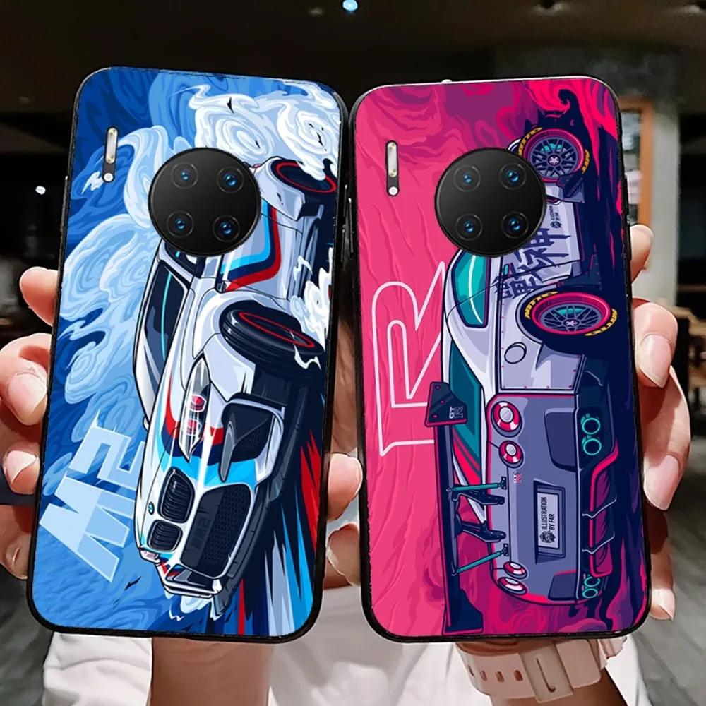 JDM Tokyo Drift Sports Car Male Men For Huawei Mate 10 20 30 40 50 lite pro Nova 3 3i 5 6 SE 7 pro 7SE