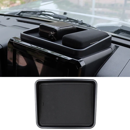 Imagen 2 del producto Caja de almacenamiento para salpicadero de coche, bandeja organizadora para consola central, soporte para teléfono para Suzuki Jimny JB64 JB74 2019-2025, accesorios interiores